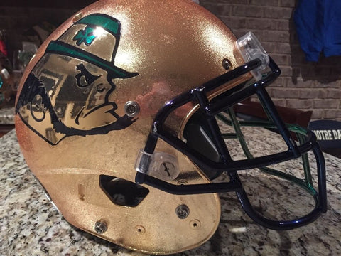 Notre Dame Football 2015 Shamrock Series Game Used Worn Helmet #36 – SPORTSCRACK