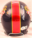 Roger Staubach Signed Navy Midshipmen Don't Tread on Me Mini Helmet with Heisman 63 Inscription