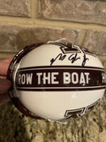 Rashod Bateman Autographed/Signed Minnesota Golden Gophers Row The Boat Schutt NCAA Mini Helmet