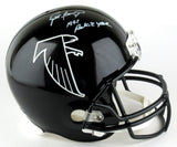 Brett Favre Autographed/Signed Atlanta Falcons Throwback Full Size Helmet Rookie