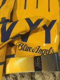 Navy Midshipmen Blue Angels Under Armour Football Gloves