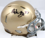 Michael Mayer signed Notre Dame Mini Helmet