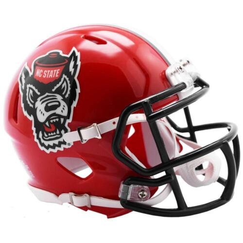 North Carolina State Wolfpack NCAA Mini Speed Football Helmet 2018 Red Tuffy