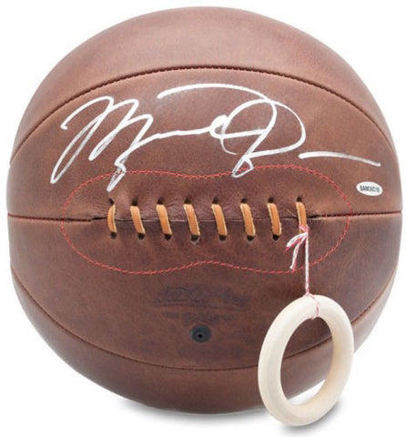 MICHAEL JORDAN Autographed Leather Head Naismith Basketball UDA