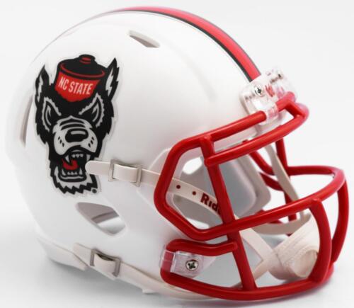 North Carolina State Wolfpack NCAA Mini Speed Football Helmet White Tuffy
