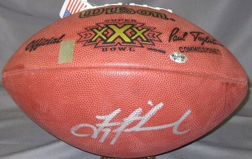 Troy Aikman Autographed/Signed Super Bowl XXX Football Dallas Cowboys