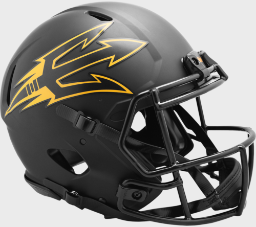 black revolution speed football helmet Arizona State Sun Devils Satin Black Authentic Speed Football Helmet – SPORTSCRACK