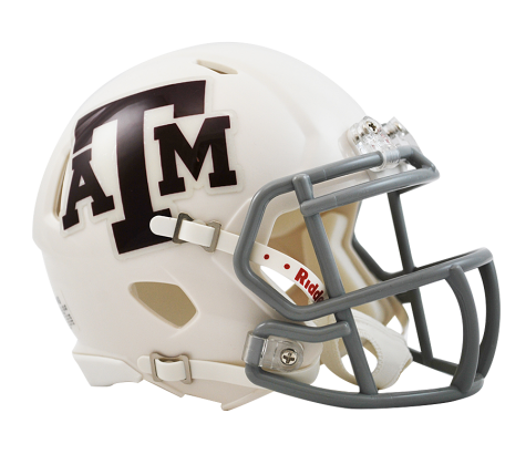 Texas A&M White Riddell Speed Mini Helmet