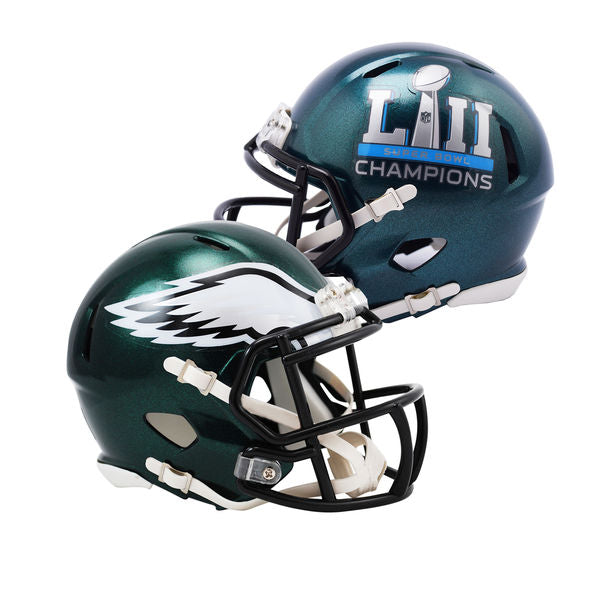 Philadelphia Eagles NFL Mini Speed Football Helmet Super Bowl 52 Champions