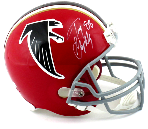 Tony Gonzalez Signed Atlanta Falcons Riddell Throwback Full Size NFL Helmet