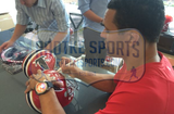 Tony Gonzalez Signed Atlanta Falcons Riddell Throwback Full Size NFL Helmet