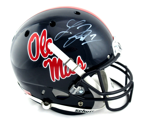 Laquon Treadwell Signed Ole Miss Rebels Schutt Navy Full Size NCAA Helmet