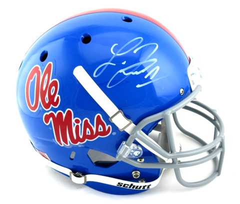 Laquon Treadwell Signed Ole Miss Rebels Schutt Powder Blue Full Size NCAA Helmet