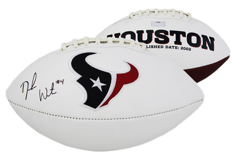 Deshaun Watson Signed Houston Texans NFL Embroidered Football
