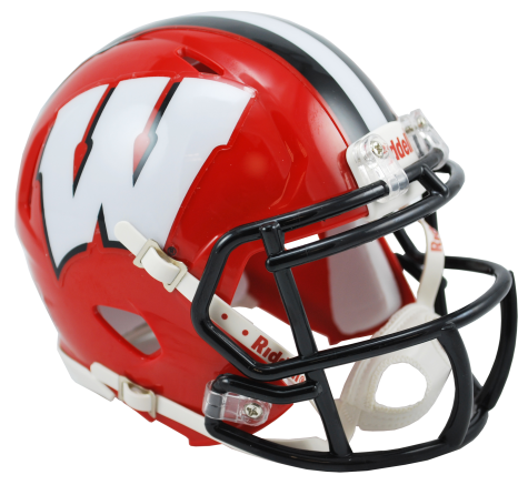 Wisconsin Badgers Red Alternate Riddell Speed Mini Helmet